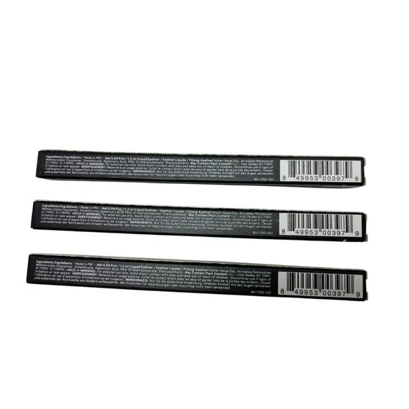 BH Cosmetics Liquid Eye Liner, 0.4 Ounce Black/Noir New in Box Set of 3 - Picture 3 of 4